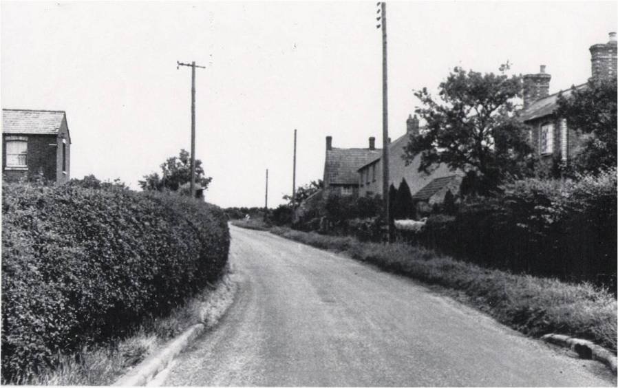 Harrold Road, Lavendon, facing to the north-east.