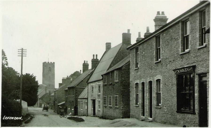 Northampton Road, Lavendon, before road widening.