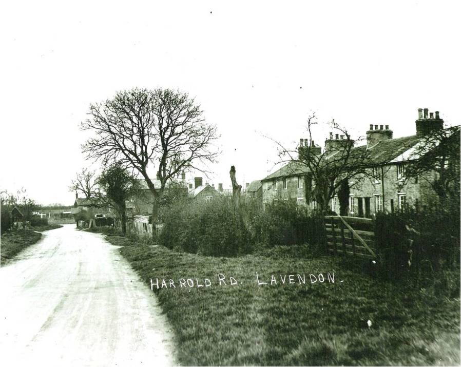 Harrold Road, Lavendon, facing to the south-west.