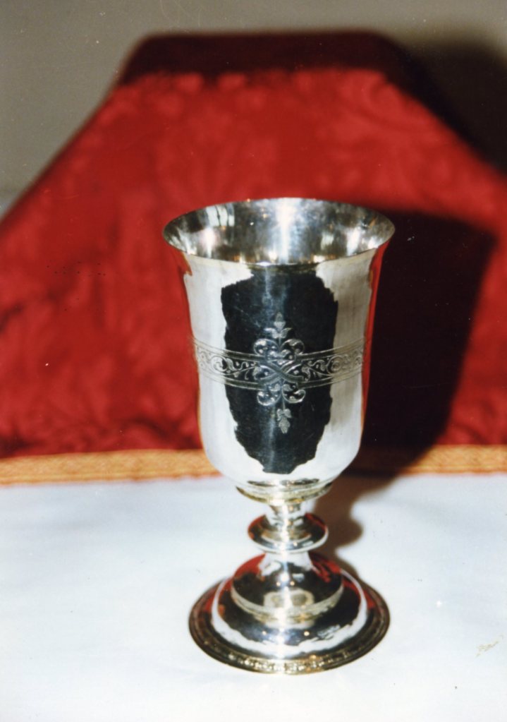 The Elizabethan Chalice of 1569 belonging to St Michael's Church, Lavendon.