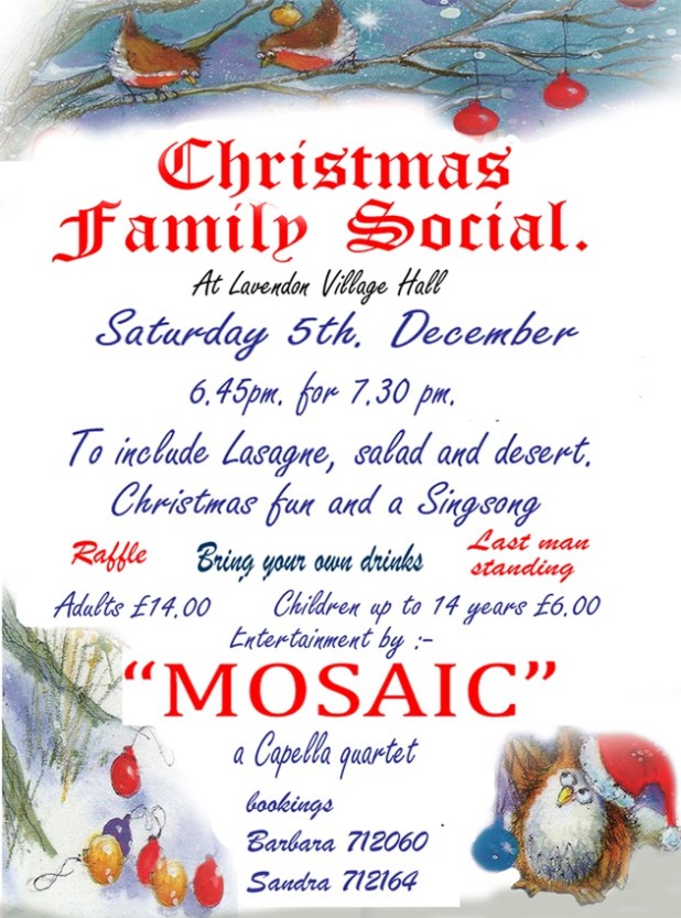 Christmas Social, 5th Dec 2015