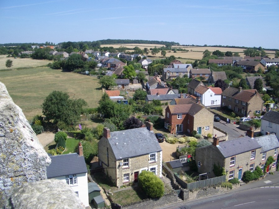 Castle Road viewed from the Church Tower, 24th July 2006