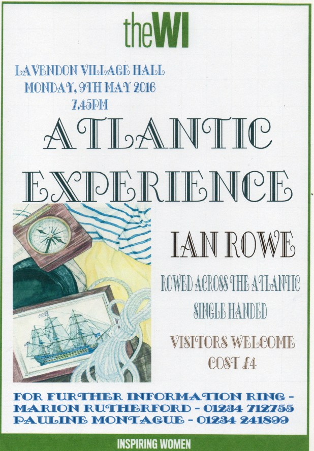 Lavendon WI Talk on 9th May 2016