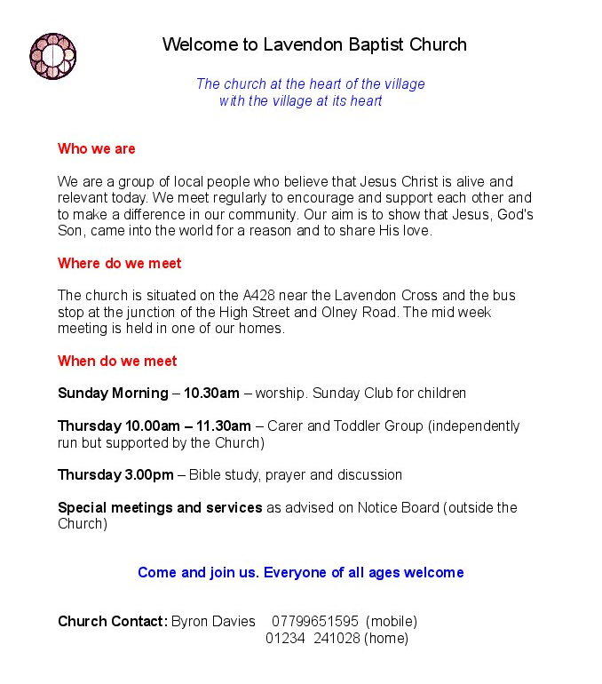 The Church at the heart of the village with the village at its heart